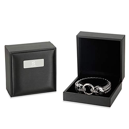 Men Stainless Steel Skull Head Bracelet