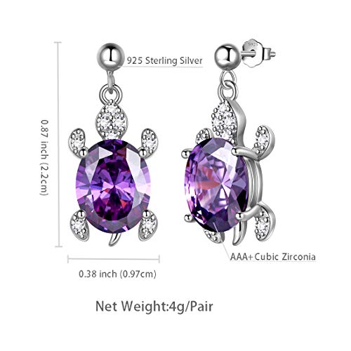 925 Sterling Silver Sea Turtle Earrings