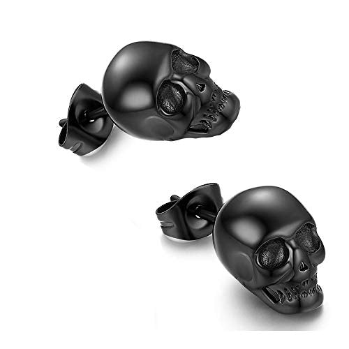 3 Pairs Gothic Skull Earrings