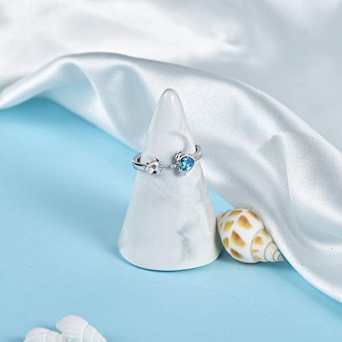 Mom And Baby Sea Turtle 925 Sterling Silver Open Ring