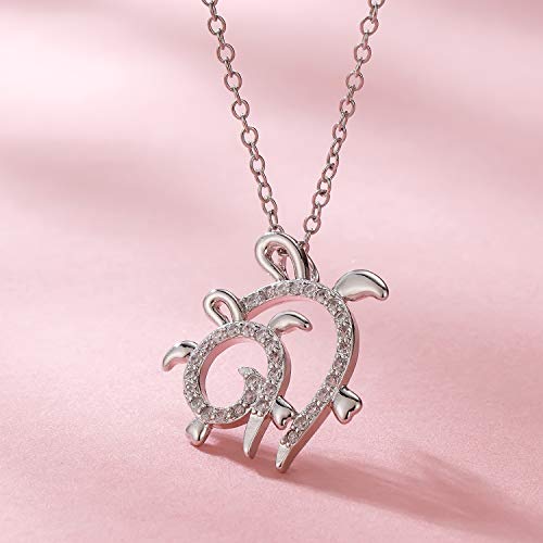 Sea Turtle Crystal Pendant Necklace