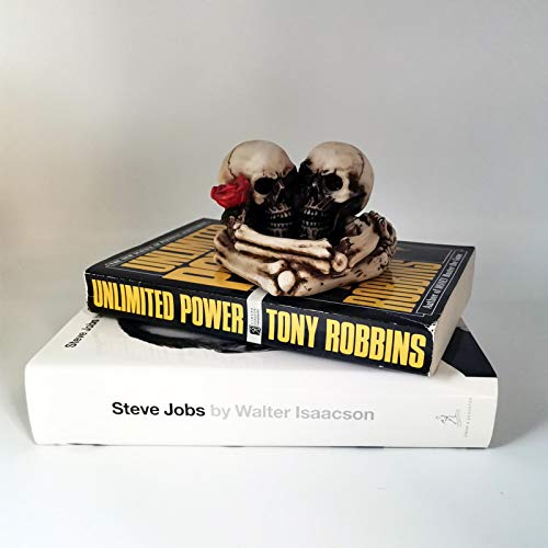 Skull Rose Love Never Die Resin Ash Tray