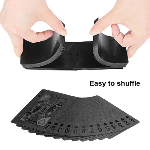 Black Skull Waterproof Deck Playing Cards