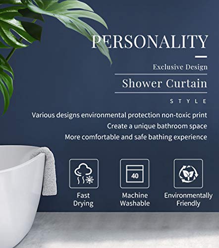 Baby Sea Turtles Shower Curtain with 12 Hooks - 72 x 72 inches