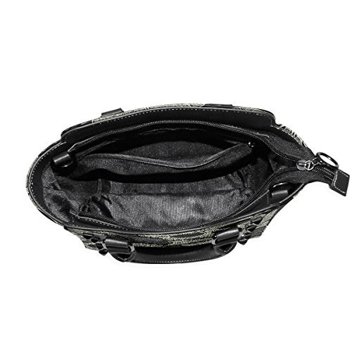 Paisley Skull Leather Mini Handbag