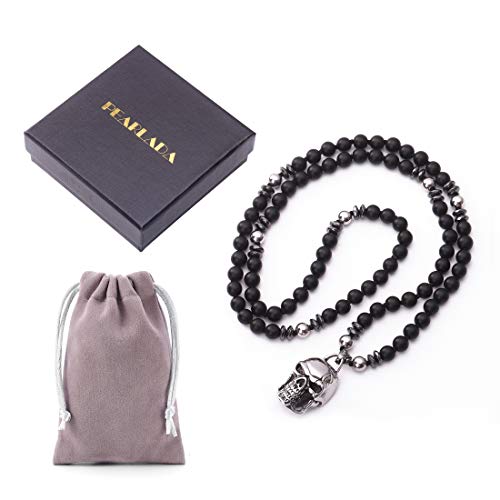 Stainless Steel Skull Beads Necklace