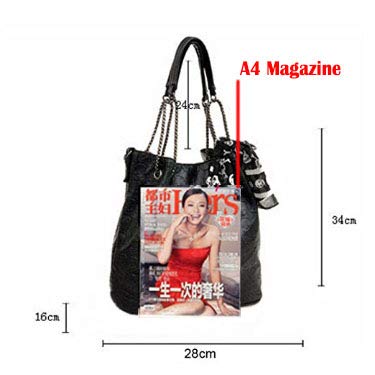 Skull Print Hobo Tote Shoulder Bag Package