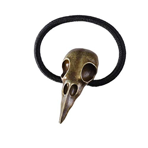 Women Elastic Metal Alloy Skull Pattern Hair Holder (Set of 4pcs)