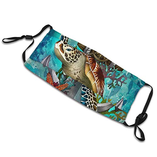 Sea Turtle Reusable Face Scarf