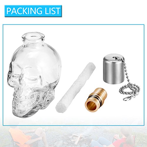 Skull Glass Decanter Lantern