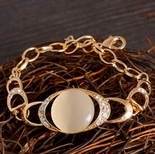 18K Gold Plated Austrian Crystal Stone Bracelet