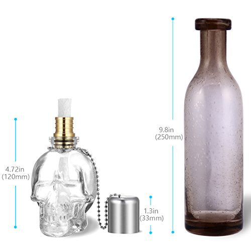 Skull Glass Decanter Lantern