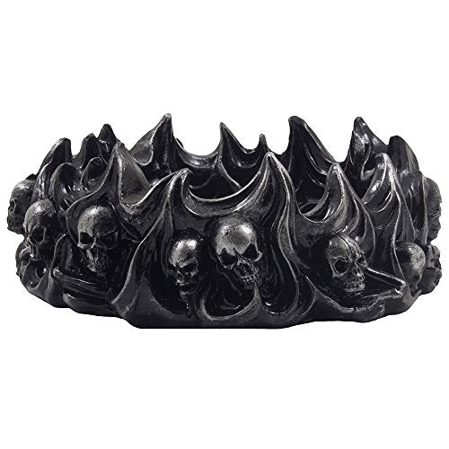 Decorative Skulls in Flames Ashtray