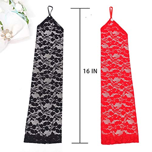 Gothic Fingerless Lace Gloves