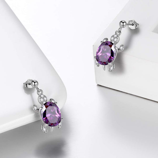 925 Sterling Silver Sea Turtle Earrings
