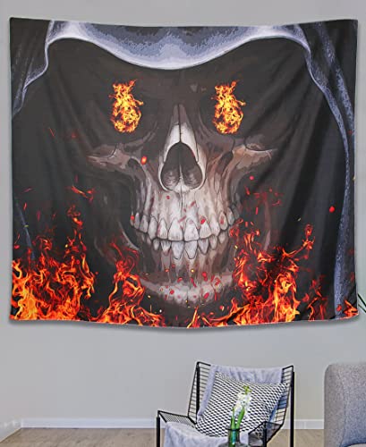 Skull Demon Slayer Tapestry 51"H X 59"L