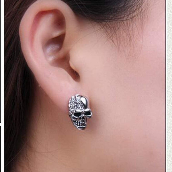 Retro Vintage Gothic Skull Earrings