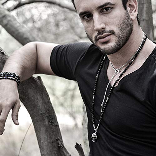 Stainless Steel Skull Beads Necklace
