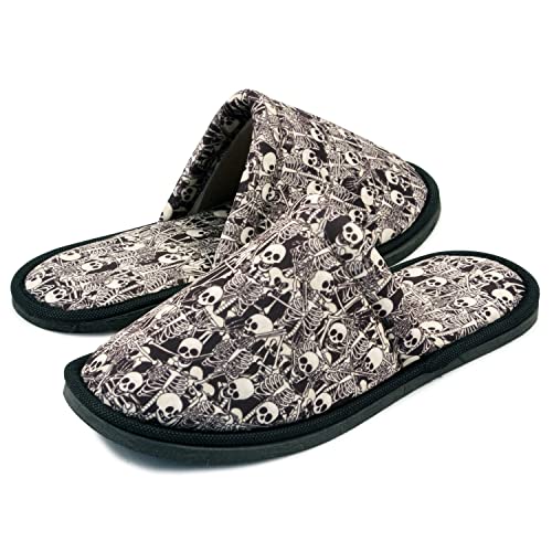 Men Skeleton Home Slippers Size 8 to 10
