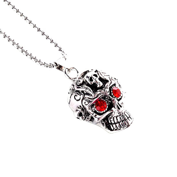 Skull Head Men Pendant Necklace