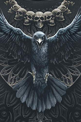 Raven Skull Baggy Top Black