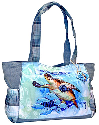 Blue Ocean Sea Turtle Tote Bag