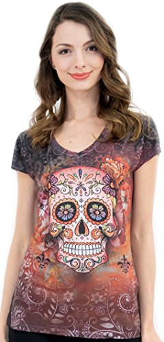 Sugar Skull V-Neck T-Shirt