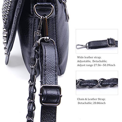 Gothic Skull Rivet Cross Body Bag