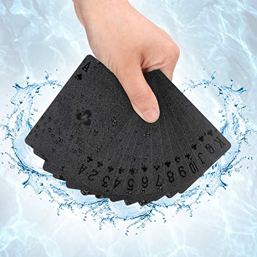 Black Skull Waterproof Deck Playing Cards
