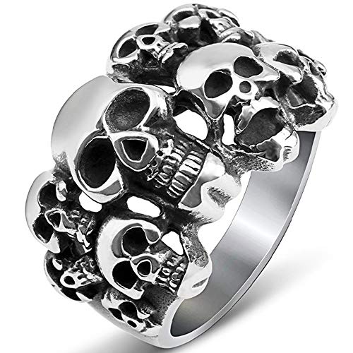 Stainless Steel Gothic Skull Vintage Ring