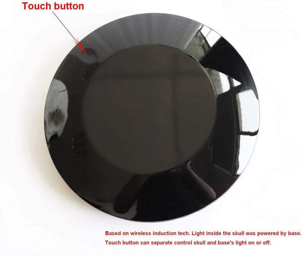 Magnetic Levitating Skull LED Night Light with Touch Button Base