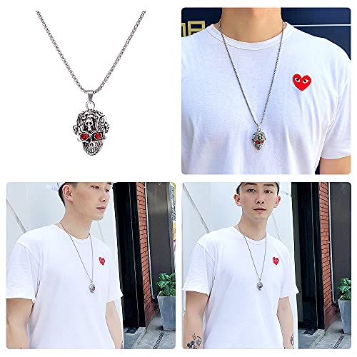 Skull Head Men Pendant Necklace