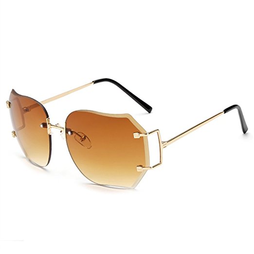 Secret Over-sized Rimless Sunglasses For Women
