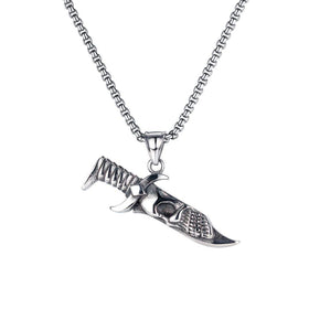 Skull Knife Necklace