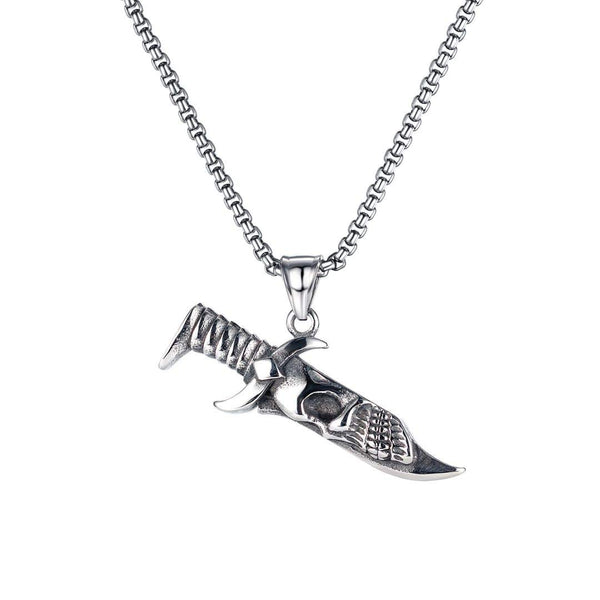 Skull Knife Necklace
