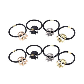8pcs Skull Hair Ties