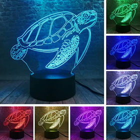Sea Turtle Lamp 7 Colors Change USB Powered Lamp