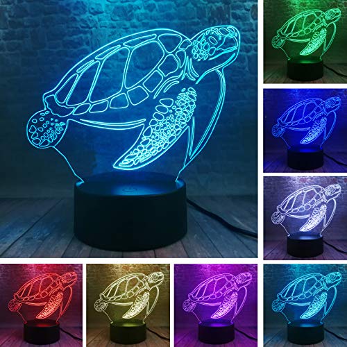 Sea Turtle Lamp 7 Colors Change USB Powered Lamp