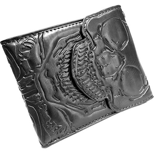 Men Skull Ribcage Bi Fold Wallet