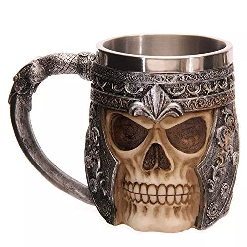 Stainless Steel Skull Mug 3D Design Cup