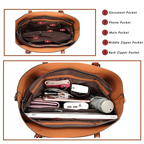 Women Top Handle Satchel Handbag - Free Shipping