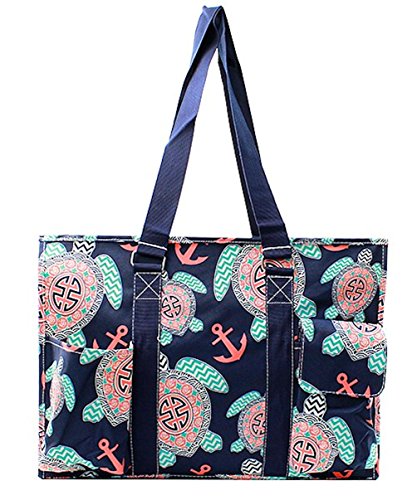 All Purpose Organizer Sea Turtle 18" Large Utility Tote Bag