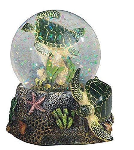 3.75 Inch Marine Life Snow Globe Sea Turtle Figurine