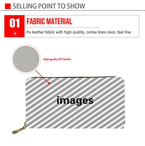 Skull Clutch Wallet Long Purse Card Holder