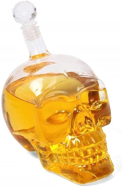Skull Head Glass Bottle Decanter (350ml)