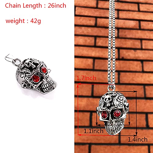 Skull Head Men Pendant Necklace