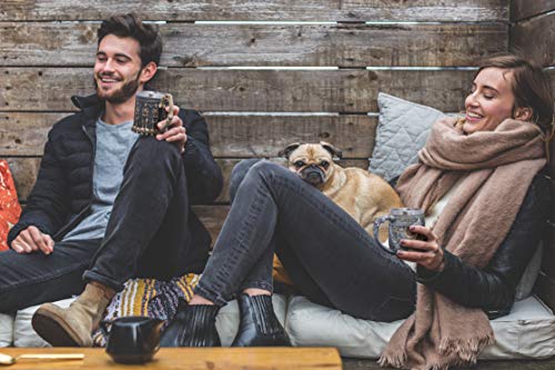 Skull Stein And Goblet Set With Stainless Steel Lining In A Wood Crate - Set of 4