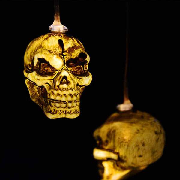 Skull Solar Wind Chime Light