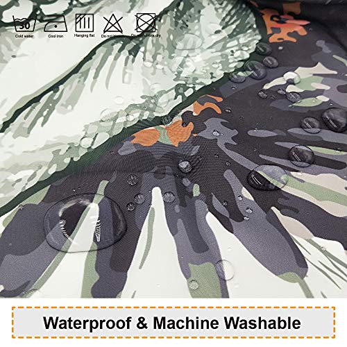Skull Roses Waterproof Shower Curtain with Hooks