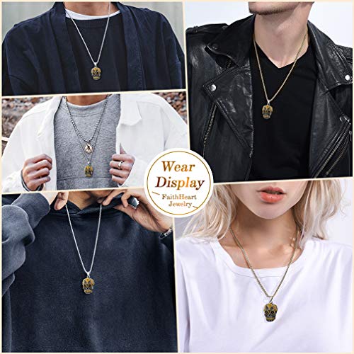 Stainless Steel Gothic Skull Necklace